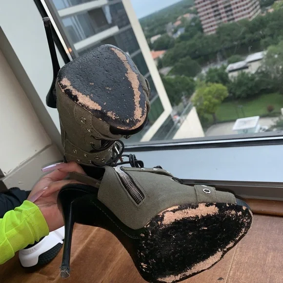 Giuseppe Zanotti lace up peep toe 38.5 - Picture 4 of 4